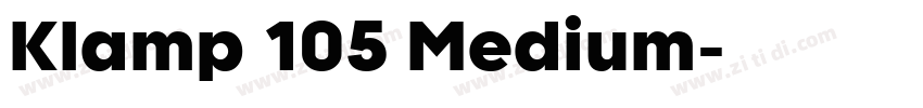 Klamp 105 Medium字体转换